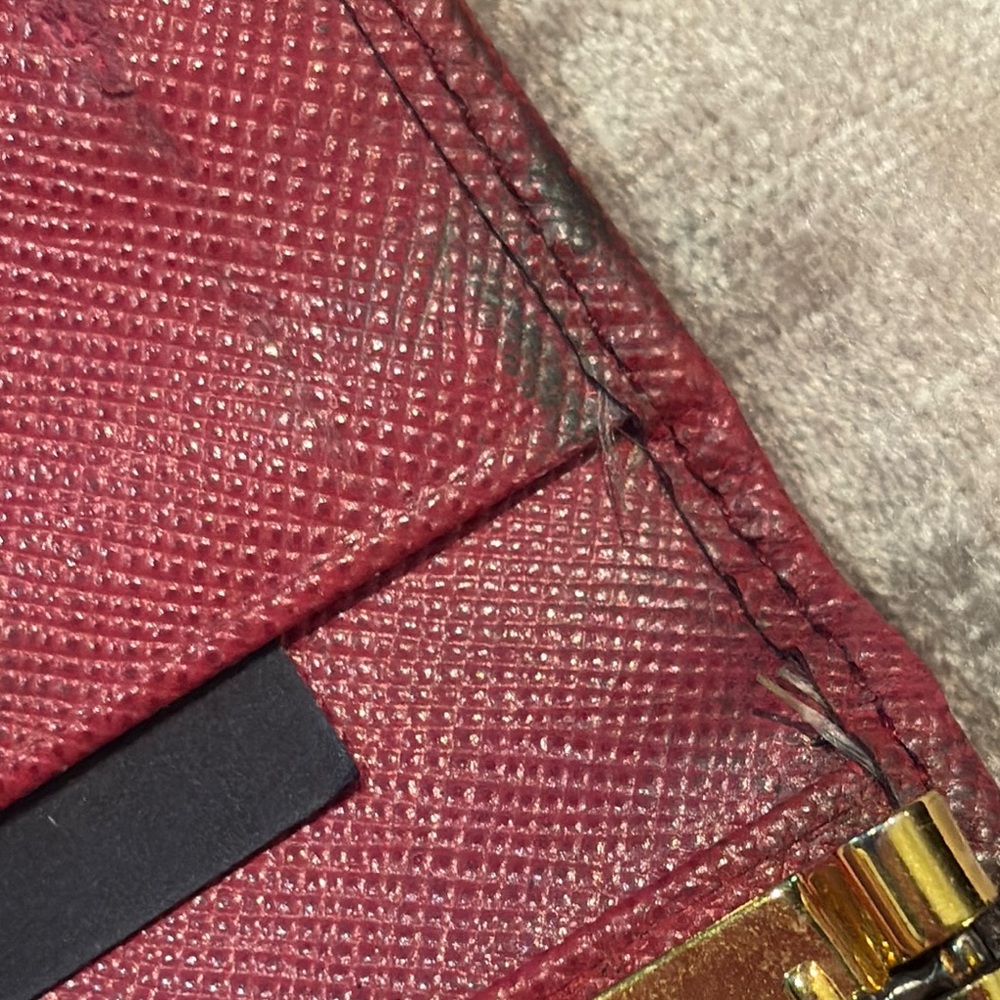 Prada Raspberry Pink Bow Santiago Leather Key Holder Gold Hardware - Picture 7 of 16